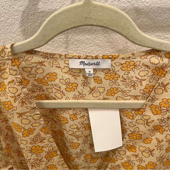 MADEWELL Floral Short Sleeve Wrap Dress - Picture 4 of 8